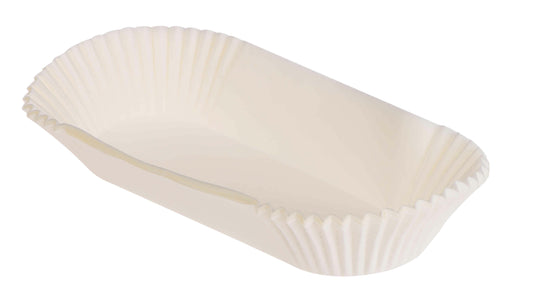 გოფრირებული კაპსულები ეკლერებისთვის 15ც. დიდი თეთრი