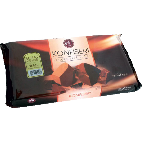 საკონდიტრო მინანქარი თეთრი. ფილა 2,5კგ.