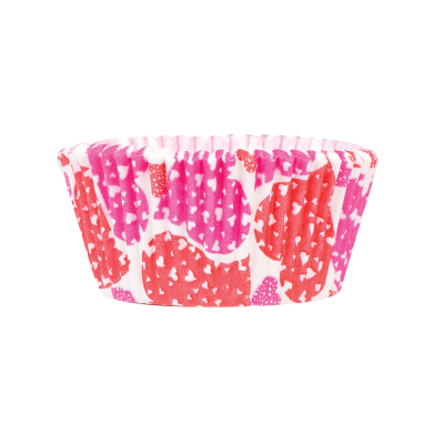 გოფრირებული კაპსულები მაფინებისთვის №4 სერია LOVE 300ცალი.