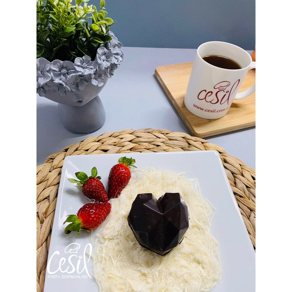 სილიკონის მოლდი "ბრილიანტის გული" 8ც.-ნი