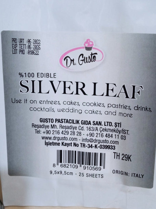 საკვები ვერცხლის ფოთ კარატიანი 29 კ