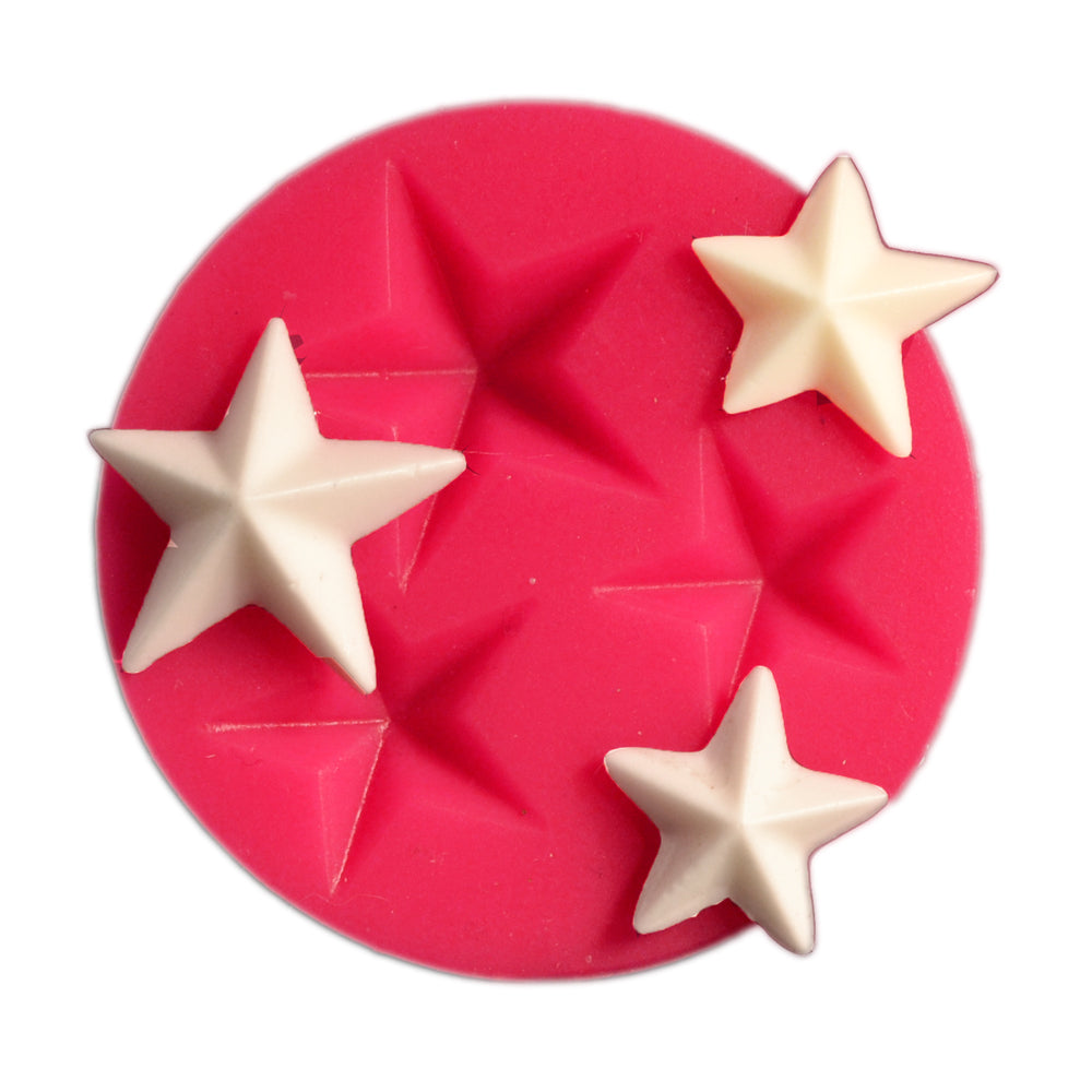 სილიკონის მოლდი "ვარსკვლავები" 3ც-ანი