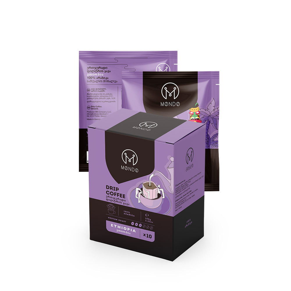 დრიპ ყავა ერთჯერადი ეთიოპია 1 შეფუთვა