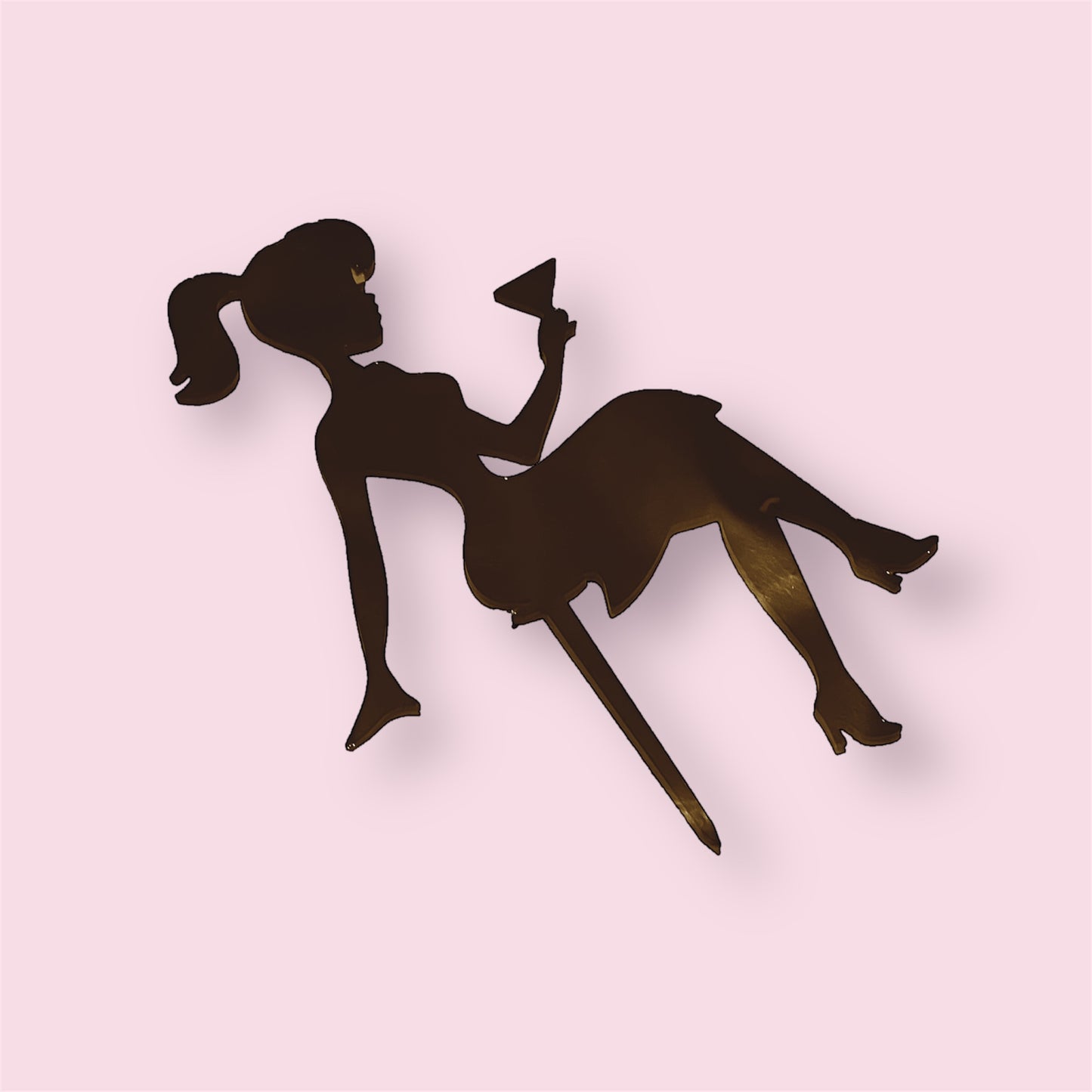 ტოპერი "ქალის სილუეტი" შავი 1ც.