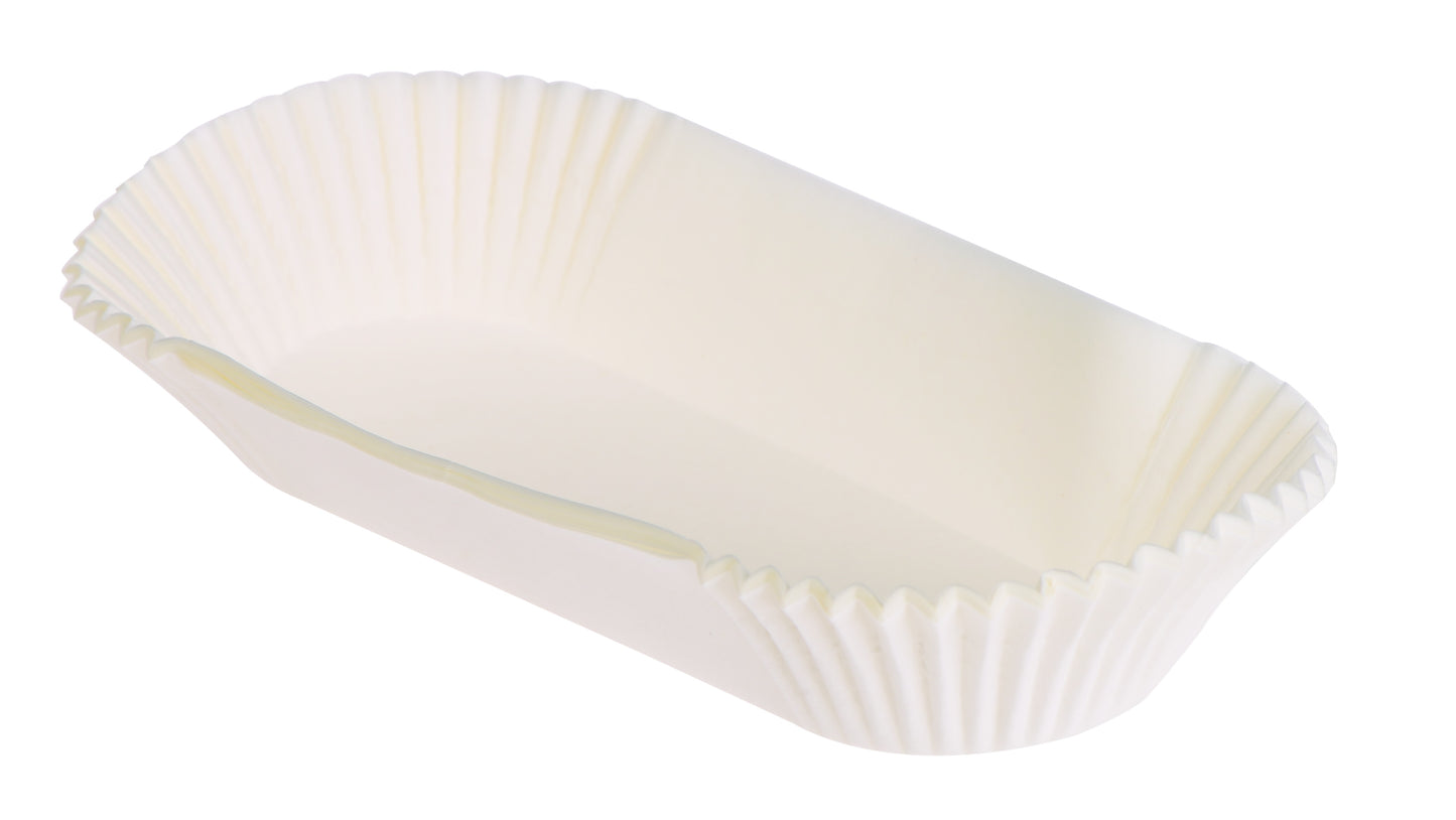 გოფრირებული კაპსულები  ეკლერებისთვის 15ც. დიდი თეთრი