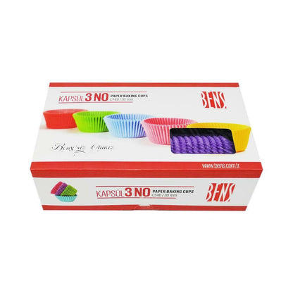 გოფრირებული კაპსულები მაფინებისთვის №3 750ც.