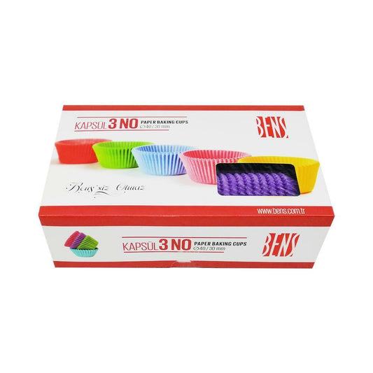 გოფრირებული კაპსულები მაფინებისთვის №3 750ც.