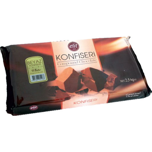 საკონდიტრო მინანქარი თეთრი. ფილა 2,5კგ.