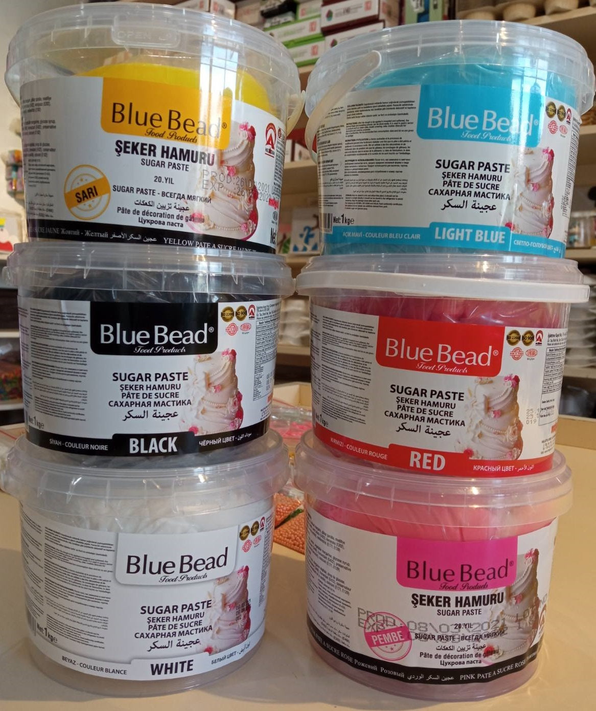 შაქრის პასტა(მასტიკა) გადასაკრავი 1კგ