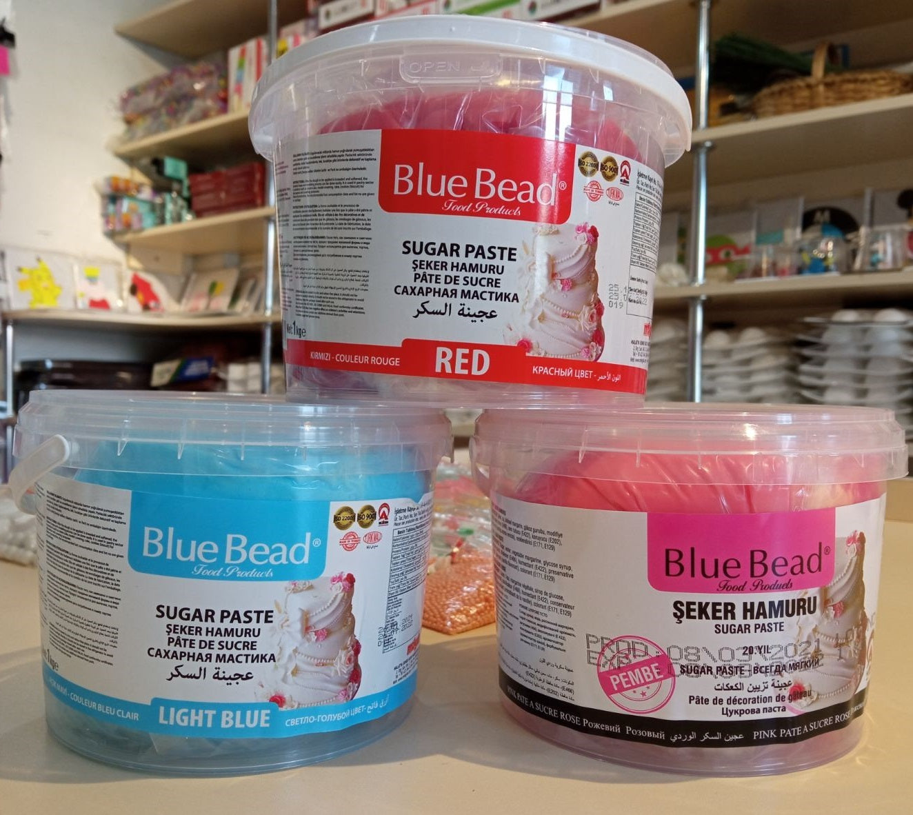 შაქრის პასტა(მასტიკა) გადასაკრავი 1კგ