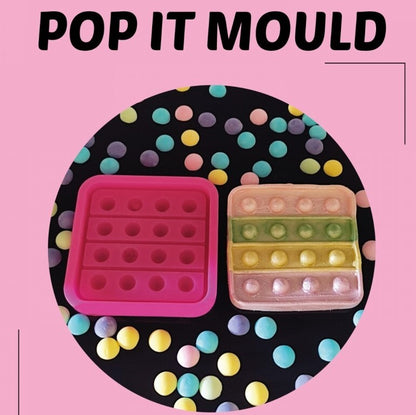 სილიკონის მოლდი  "პოპ იტი" მარტკუთხედი