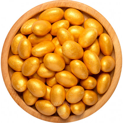 დრაჟე ნუში ფერად მინანქარში,100გრ.