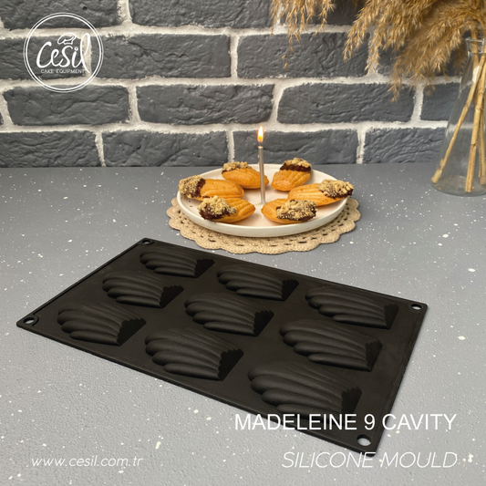 სილიკონის ფორმა "madeleine" 9ც.-ანი
