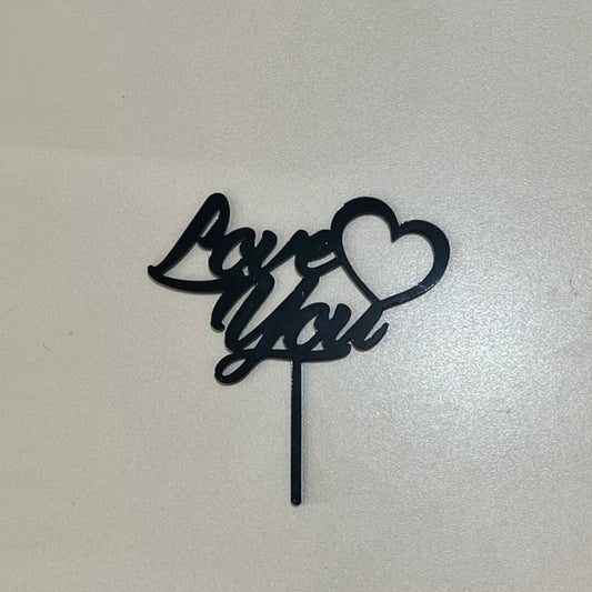 ტოპერი "მიყვარხარ" აკრილი