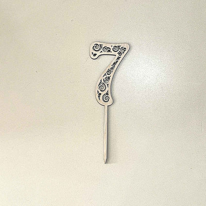 ტოპერი "ციფრი" ხის ჩუქურთმიანი