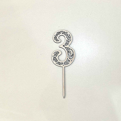 ტოპერი "ციფრი" ხის ჩუქურთმიანი