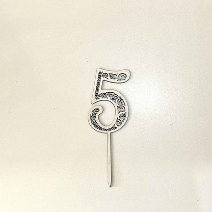 ტოპერი "ციფრი" ხის ჩუქურთმიანი