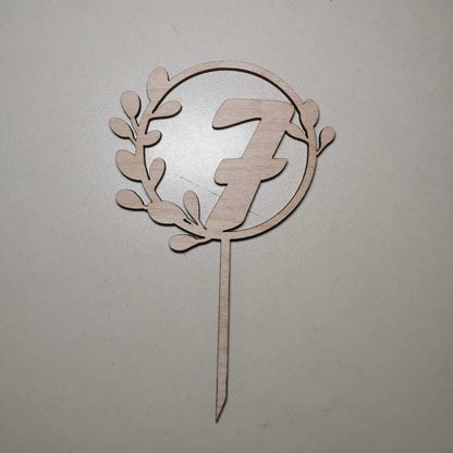 ტოპერი "ციფრი" ტოტიანი ხის