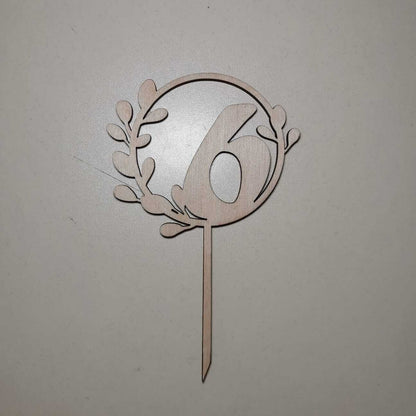 ტოპერი "ციფრი" ტოტიანი ხის