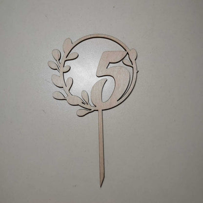 ტოპერი "ციფრი" ტოტიანი ხის