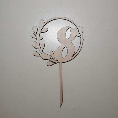 ტოპერი "ციფრი" ტოტიანი ხის