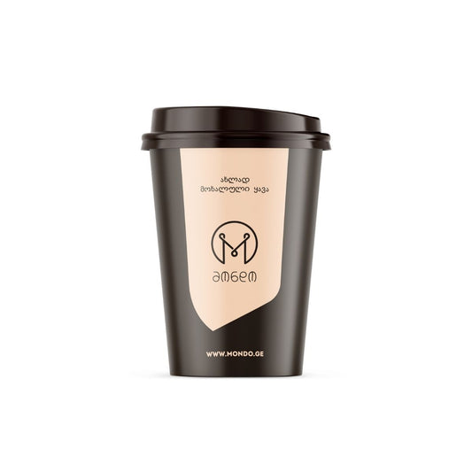 მუყაოს ერთჯერადი ყავის ჭიქა 12ოზ. 25ც