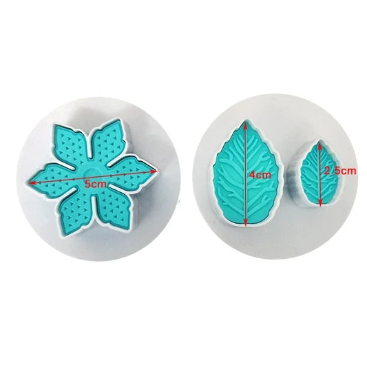 პლასტმასის პლუნჟერი (გამოსაჭრელი) ყვავილი ფერი 3ც.