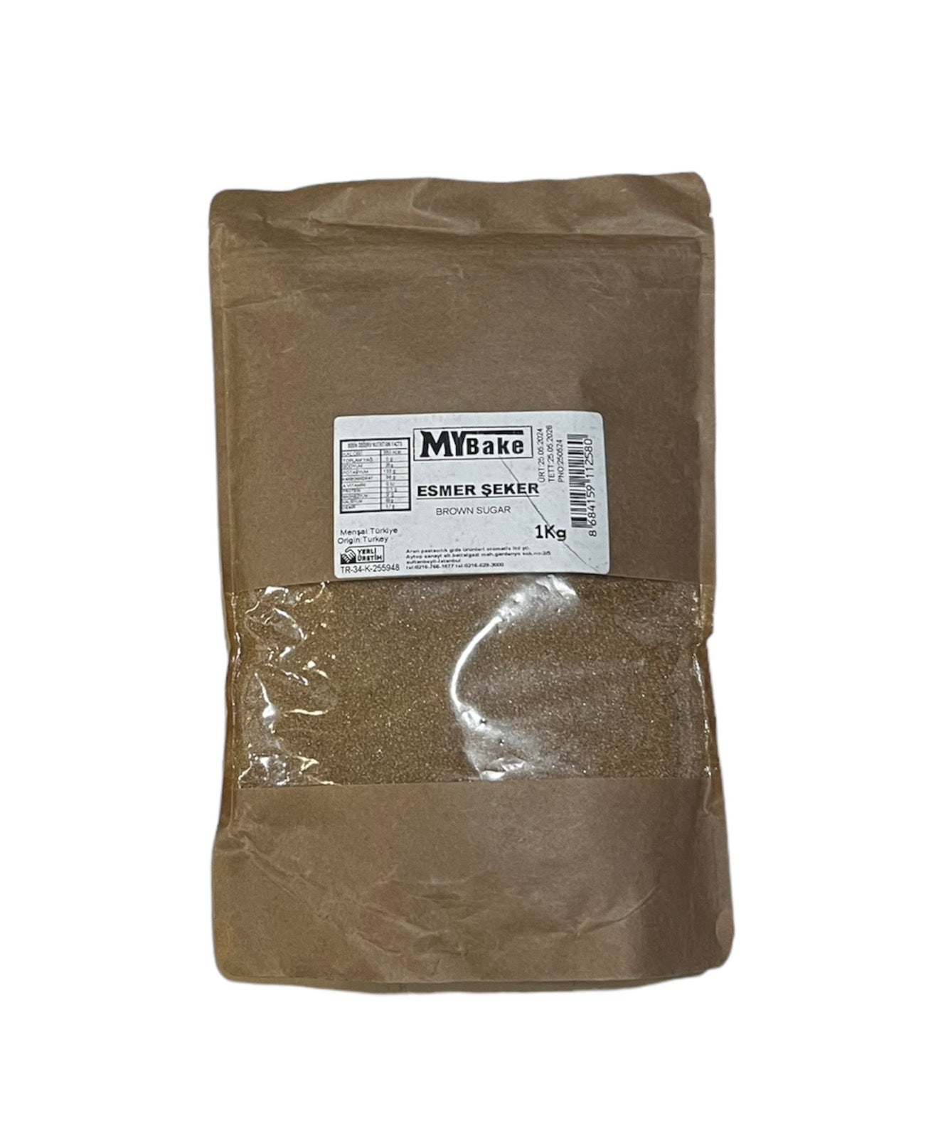 შაქარი ლერწმის (ყავისფერი) 1კგ.