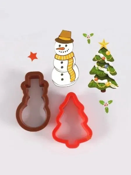 გამოსაჭრელები საახალწლო პლასტმასის 2ც-ანი