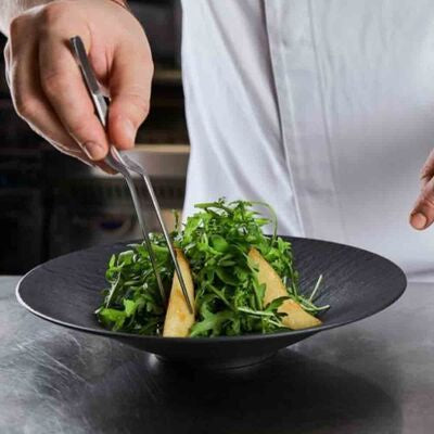 კულინარიული პინცეტი მოხრილი (26სმ) 1 ც.